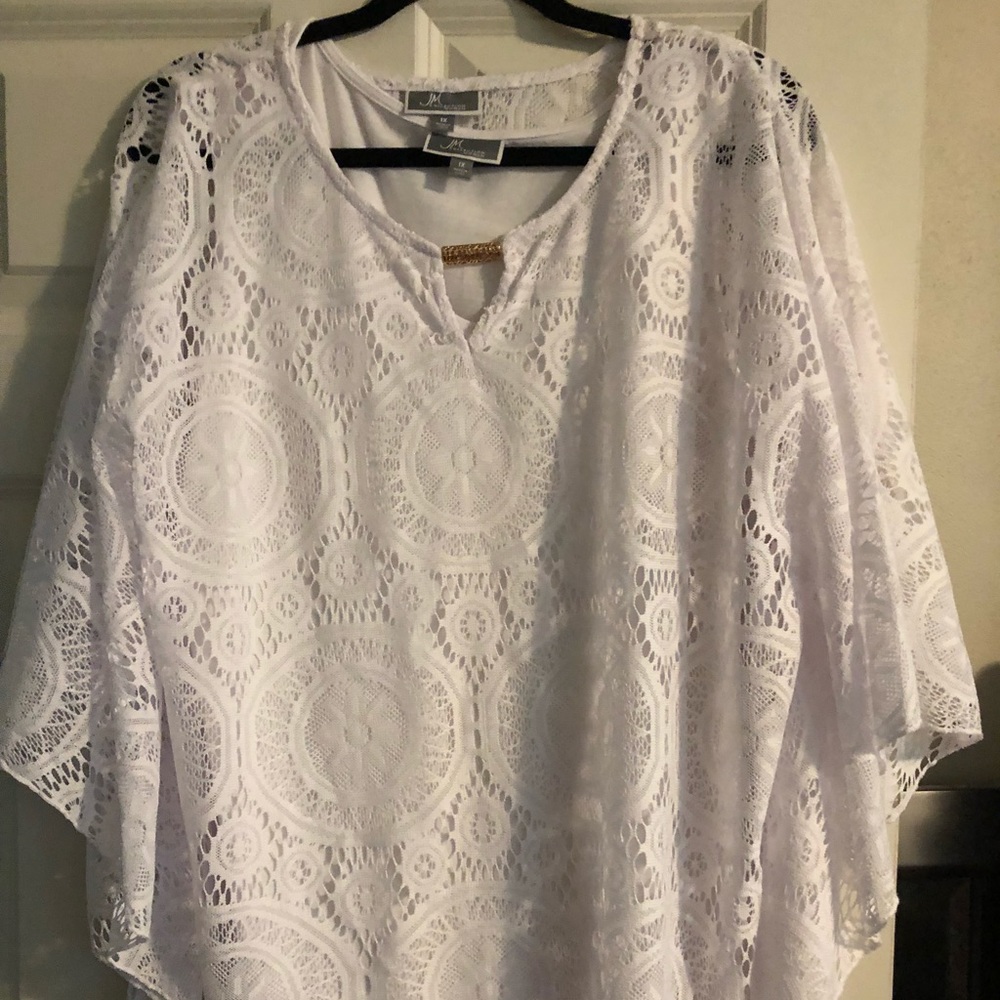 White Lace Top with Matching Tank